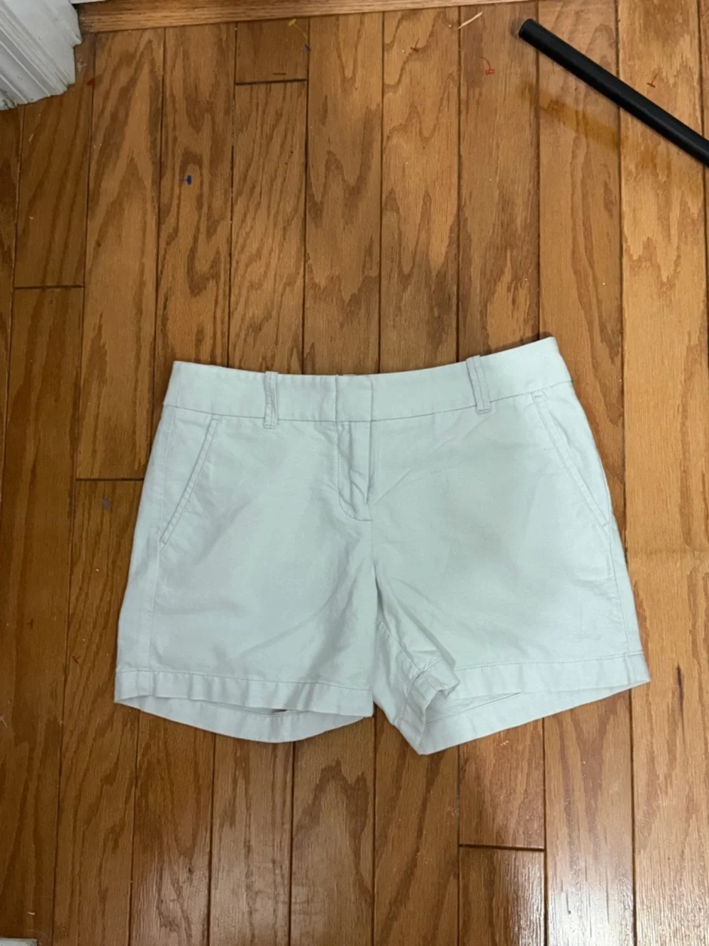 J. Crew cresm Tailored Cotton Shorts size 2
